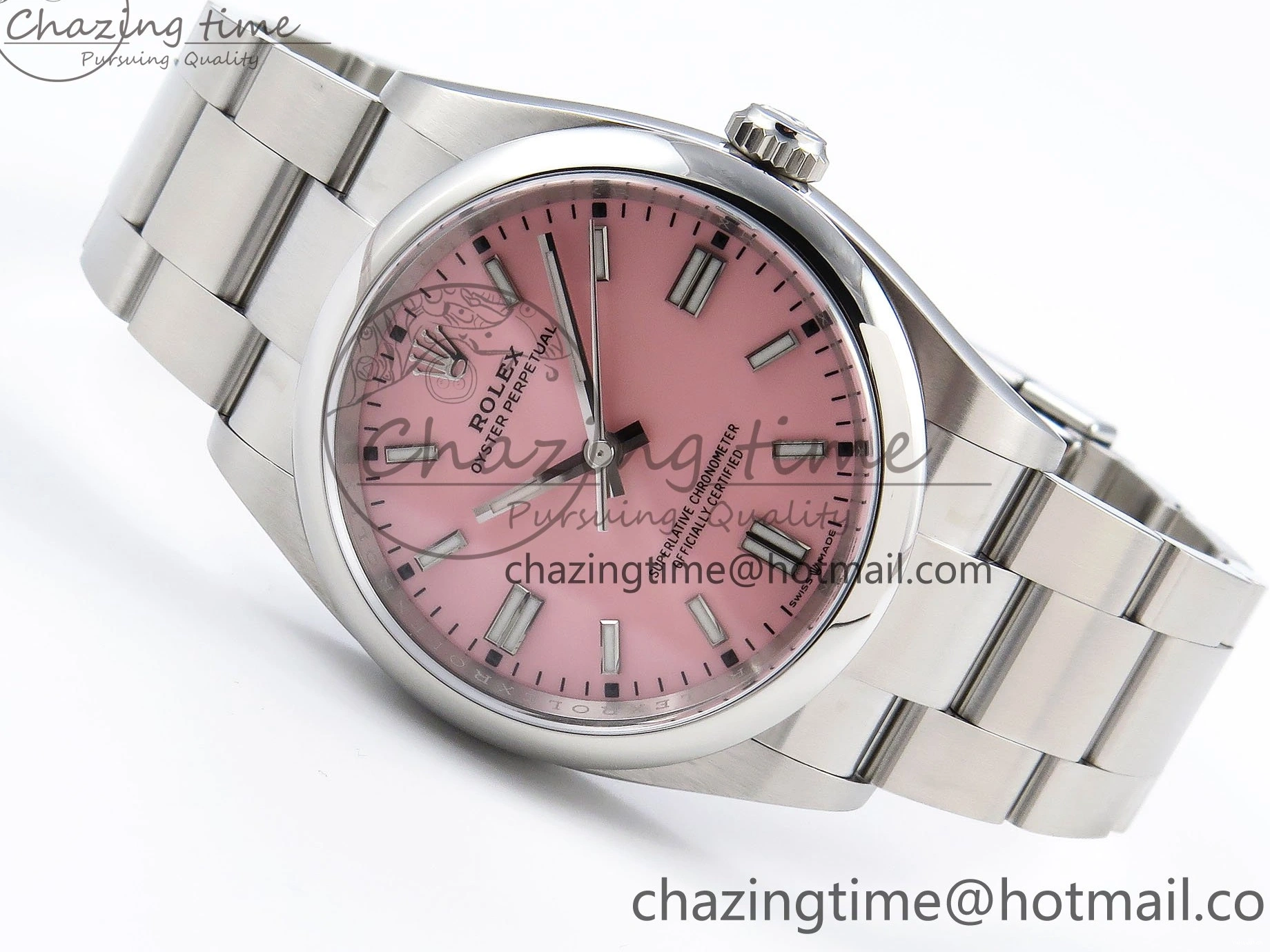 Edition Dial on Clean VR3230 Pink 36mm Perpetual Bracelet Best 904L 1:1 126000 Steel Oyster SS 0131